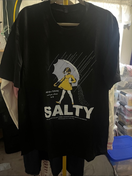 Tops - NWOT Salty Graphic Tee - Black